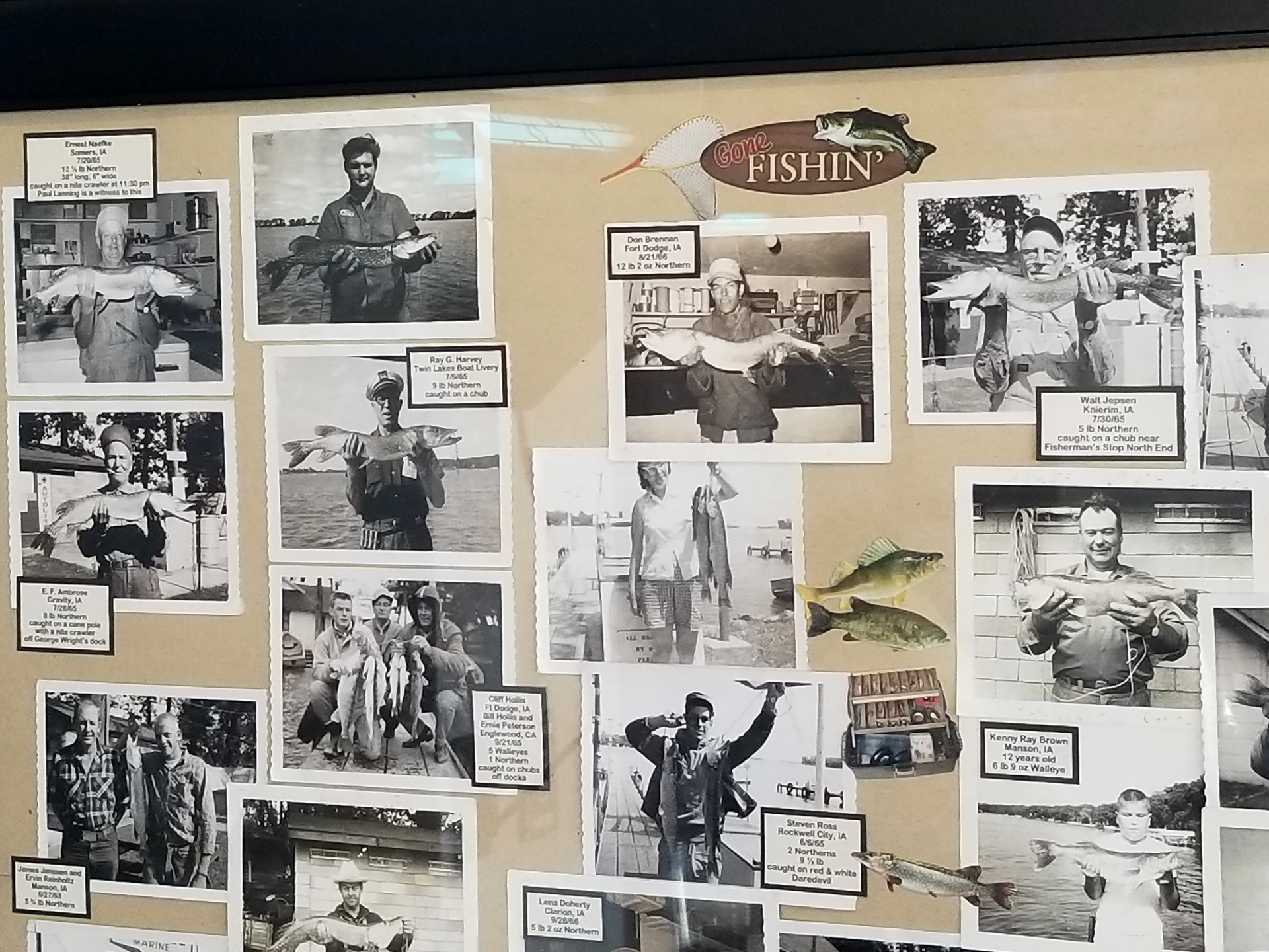 Vintage photos of Twin Lakes abound at Traditions. 